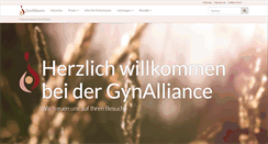 Desktop Screenshot of gyn-alliance.de