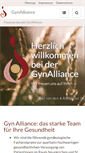 Mobile Screenshot of gyn-alliance.de