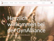Tablet Screenshot of gyn-alliance.de